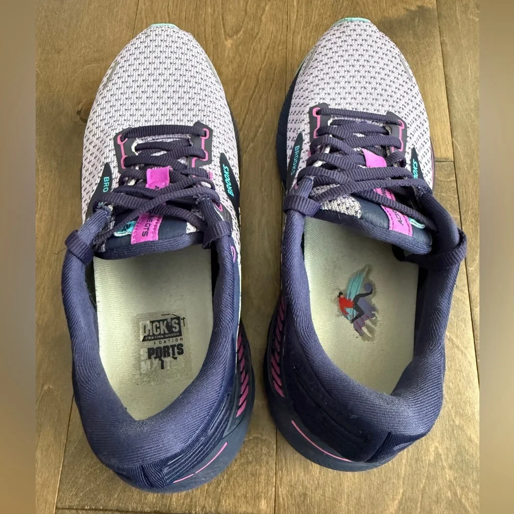 Brooks Adrenaline GTS 22 Women’s Running Shoes Size 9 Lilac/Eclipse/Purple - Picture 7 of 9